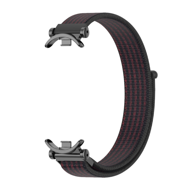 For Xiaomi Smart Band 10 / 9 / 8 Mijobs GT4 Breathable Nylon Loop Watch Band(Black Red) - free shipping - PMc TechLife - Order now!