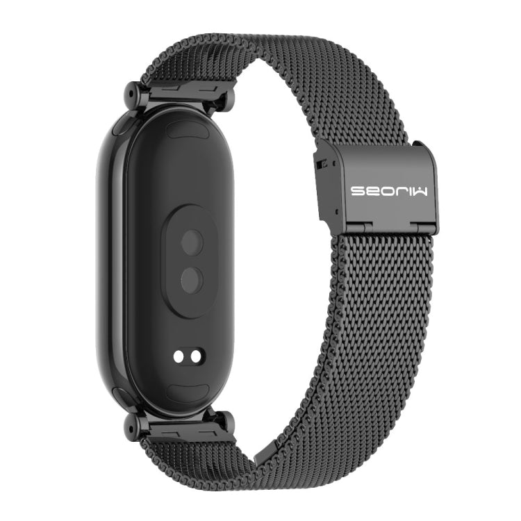 For Xiaomi Mi Band 8 Mijobs GT4 Milan Buckle Metal Watch Band(Black) - Watch Bands by MIJOBS | Online Shopping South Africa | PMC Jewellery