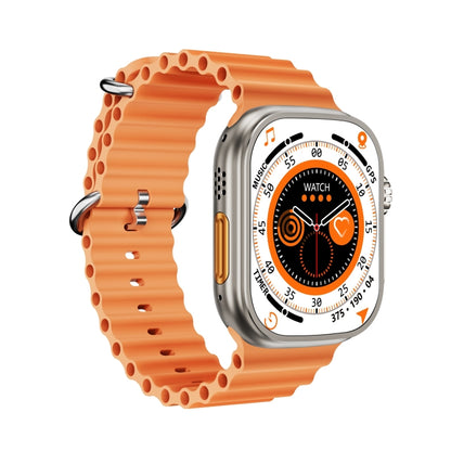 ZGA W02 2.02 inch Screen Seconds Hand BT Call Smart Watch, Support Heart Rate / AI Voice Assistant / Sedentary Reminder(Orange) - Smart Watches by ZGA | Online Shopping South Africa | PMC Jewellery | Buy Now Pay Later Mobicred