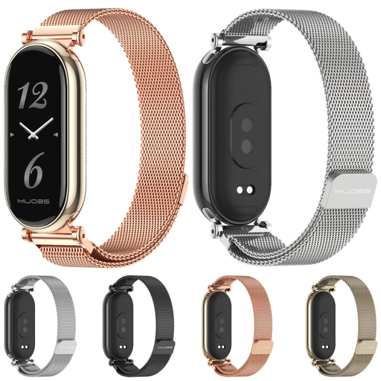 For Xiaomi Smart Band 10 / 9 / 8 Mijobs GT4 Milan Magnetic Metal Watch Band(Light Gold) - free shipping - PMc TechLife - Order now!