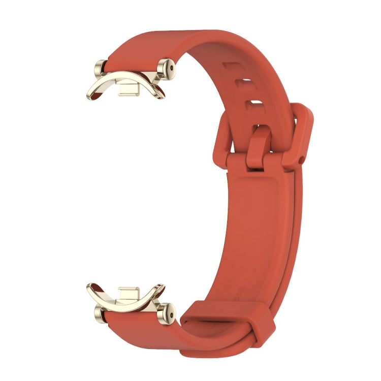 For Xiaomi Smart Band 10 / 9 / 8 Mijobs GT4 Silicone Breathable Watch Band(Orange Light Gold) - free shipping - PMc TechLife - Order now!