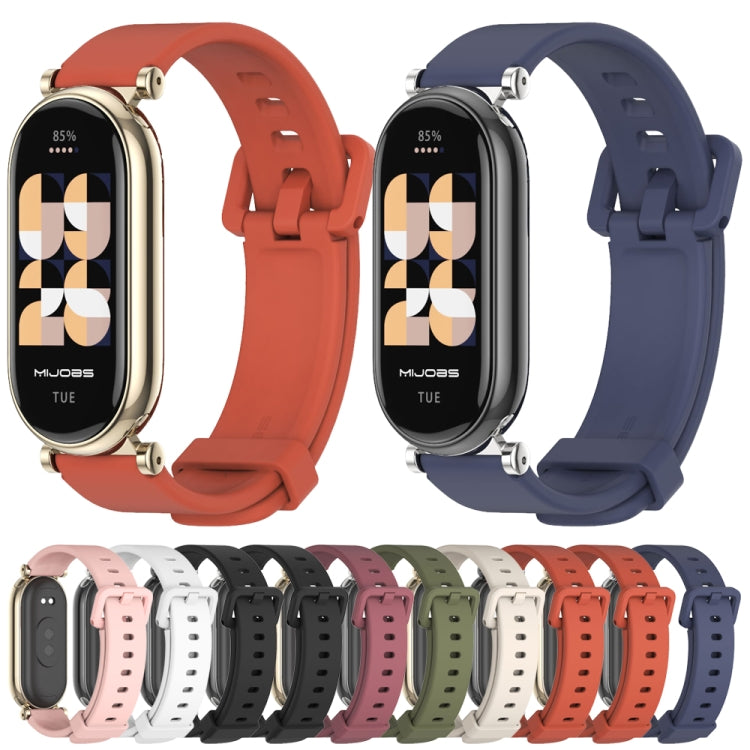 For Xiaomi Smart Band 10 / 9 / 8 Mijobs GT4 Silicone Breathable Watch Band(Wine Red Light Gold) - free shipping - PMc TechLife - Order now!