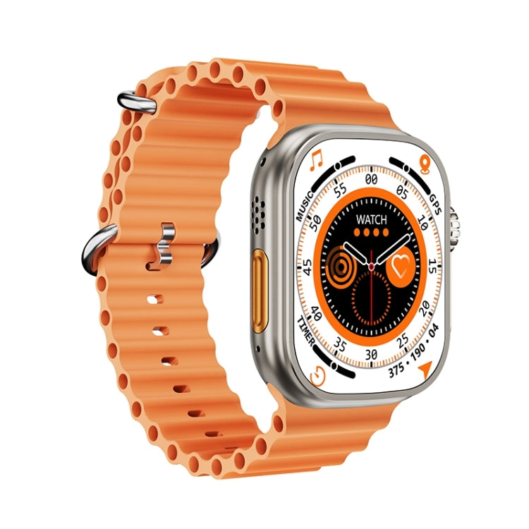 ZGA W04 2.03 inch Screen Seconds Hand BT Call Smart Watch, Support Health Monitor / AI Voice Assistant / SOS(Orange) - Smart Watches by ZGA | Online Shopping South Africa | PMC Jewellery | Buy Now Pay Later Mobicred