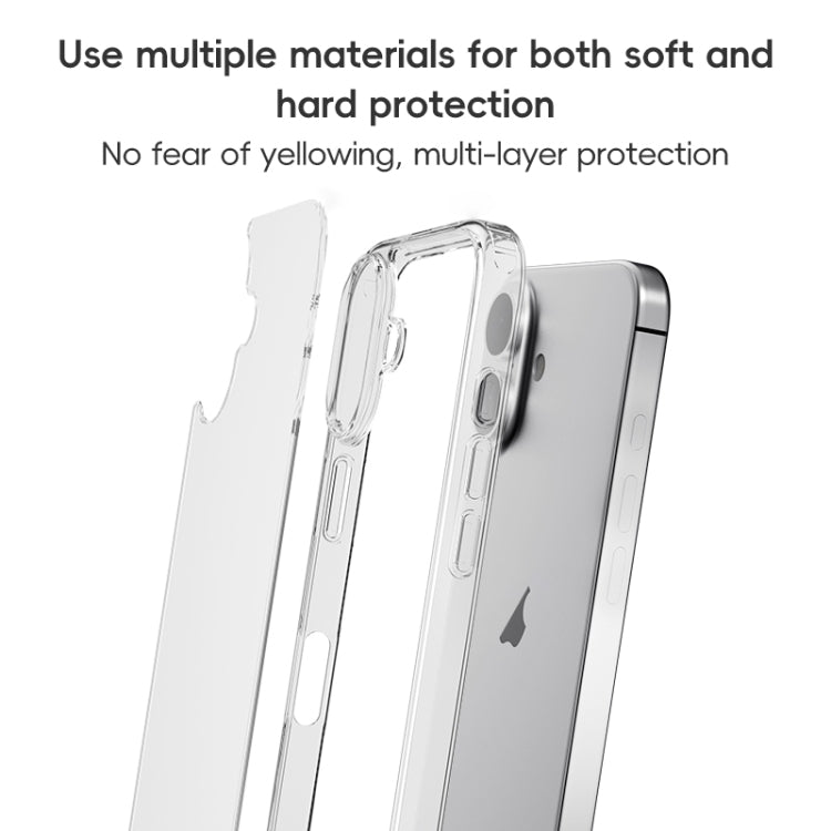 For iPhone 16 ZGA Magsafe Clear PC Hybrid TPU Phone Case(Transparent) - iPhone 16 Cases by ZGA | Online Shopping South Africa | PMC Jewellery | Buy Now Pay Later Mobicred