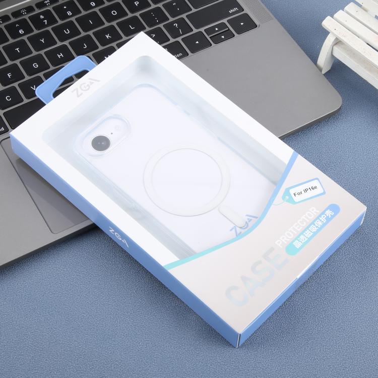 For iPhone 16e ZGA Magsafe Clear PC Hybrid TPU Phone Case(Transparent) - free shipping - PMc TechLife - Order now!