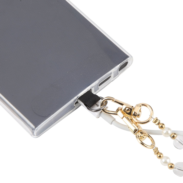 Mobile Phone Anti-lost Long Chain Flash Diamond Pearl Crossbody Lanyard(Green) - Lanyards & Wrist Straps by PMc TechLife | Online Shopping South Africa | PMc TechLife | Buy Now Pay Later Mobicred