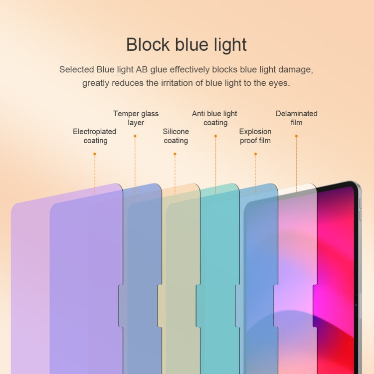 For iPad Pro 11 2024 NILLKIN V+ Series Anti-Blue Light Tempered Glass Protective Film - iPad Pro 11 2024 Tempered Glass by NILLKIN | Online Shopping South Africa | PMC TechLife | Buy Now Pay Later Mobicred