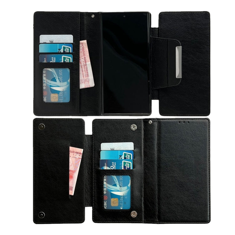 For Samsung Galaxy S24 Ultra 5G Multifunctional 7-Card Wallet Leather Phone Case(Black) - Galaxy S24 Ultra 5G Cases by PMC Jewellery | Online Shopping South Africa | PMC Jewellery | Buy Now Pay Later Mobicred