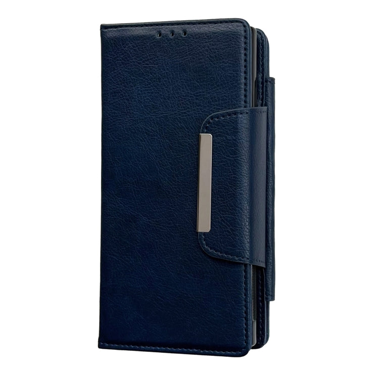 For Samsung Galaxy S24 5G Multifunctional 7-Card Wallet Leather Phone Case(Royal Blue) - Galaxy S24 5G Cases by PMC Jewellery | Online Shopping South Africa | PMC Jewellery | Buy Now Pay Later Mobicred