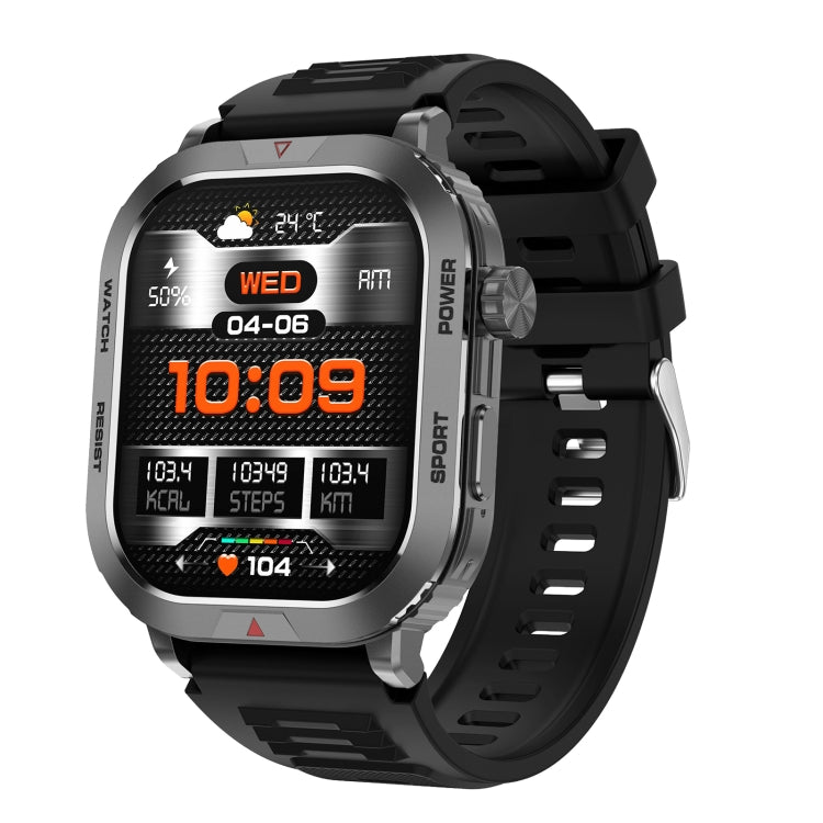 ZW66 2.01 inch BT5.1 Fitness Wellness Smart Watch, Support Bluetooth Call / Sleep / Blood Oxygen / Heart Rate / Blood Pressure Health Monitor(Black) - Android Watch by PMC TechLife | Online Shopping South Africa | PMC TechLife | Buy Now Pay Later Mobicred