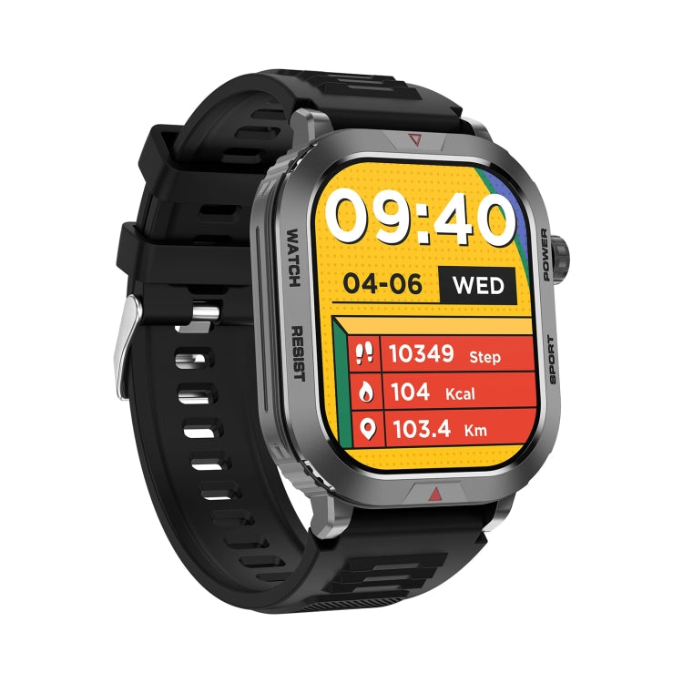 ZW66 2.01 inch BT5.1 Fitness Wellness Smart Watch, Support Bluetooth Call / Sleep / Blood Oxygen / Heart Rate / Blood Pressure Health Monitor(Black) - Android Watch by PMC Jewellery | Online Shopping South Africa | PMC Jewellery | Buy Now Pay Later Mobicred