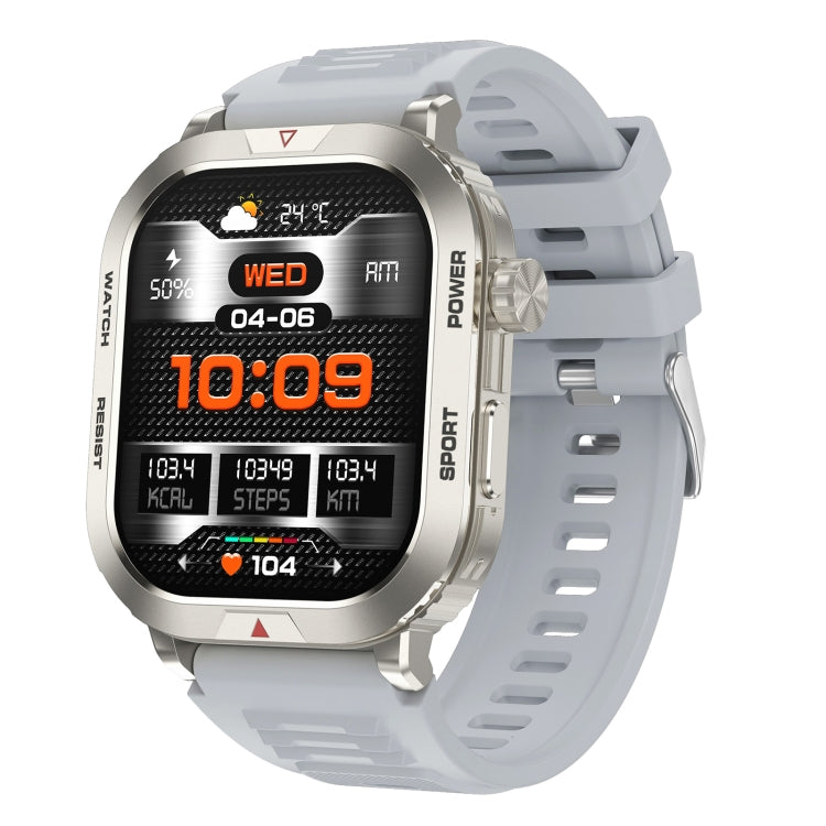 ZW66 2.01 inch BT5.1 Fitness Wellness Smart Watch, Support Bluetooth Call / Sleep / Blood Oxygen / Heart Rate / Blood Pressure Health Monitor(Silver) - Android Watch by PMC TechLife | Online Shopping South Africa | PMC TechLife | Buy Now Pay Later Mobicred