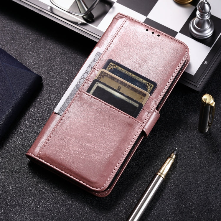 For iPhone 16 Pro Max Simple 6-Card Wallet Leather Phone Case(Rose Gold) - iPhone 16 Pro Max Cases by PMC TechLife | Online Shopping South Africa | PMC TechLife | Buy Now Pay Later Mobicred