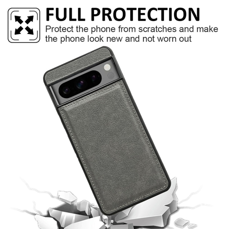 For Google Pixel 9 Pro XL Cowhide Texture Back Cover Phone Case(Grey) - Google Cases by PMC Jewellery | Online Shopping South Africa | PMC Jewellery | Buy Now Pay Later Mobicred