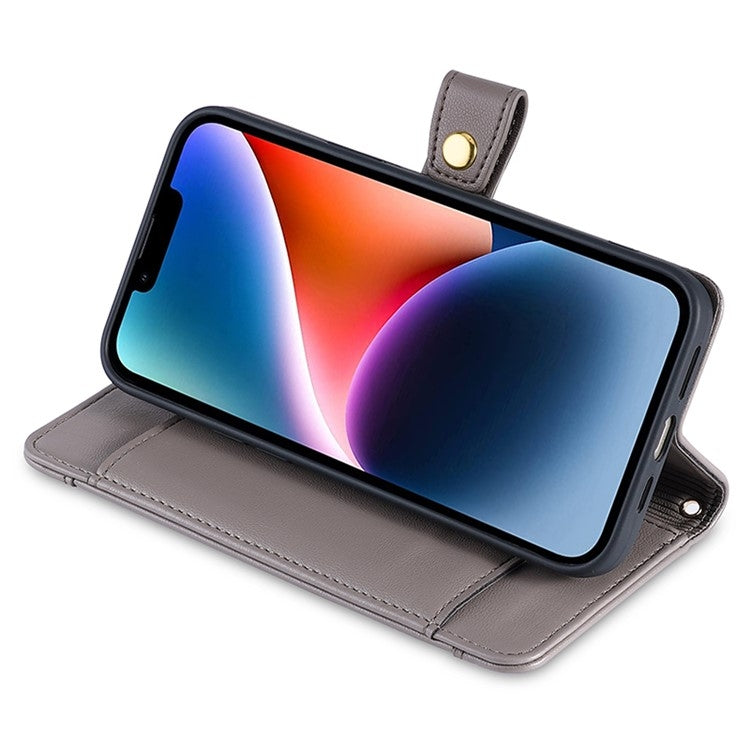 For Motorola Moto G34 5G Sheep Texture Cross-body Zipper Wallet Leather Phone Case(Grey) - Motorola Cases by PMC TechLife | Online Shopping South Africa | PMC TechLife | Buy Now Pay Later Mobicred