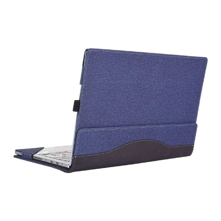 For Microsoft Surface Book 3 / 2 / 1 13.5 inch Cloth Texture Laptop Leather Case With Stand Function(Blue) - 13.3 inch by PMC Jewellery | Online Shopping South Africa | PMC Jewellery | Buy Now Pay Later Mobicred