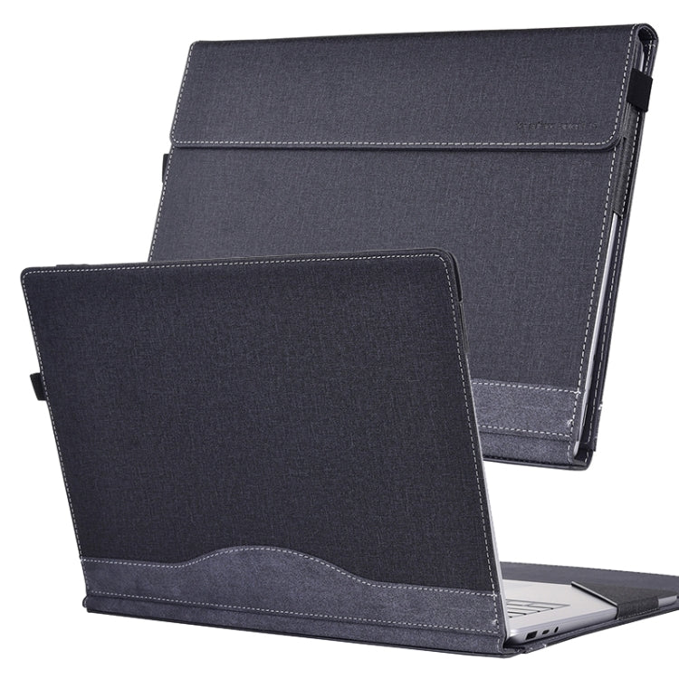 For Lenovo ThinkPad X1 Carbon Gen 11 Cloth Texture Laptop Leather Protective Case(Black) - Other by PMC Jewellery | Online Shopping South Africa | PMC Jewellery | Buy Now Pay Later Mobicred