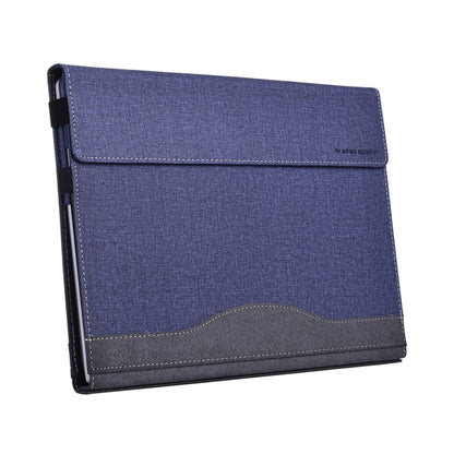 For Lenovo ThinkPad X1 Carbon Gen 11 Cloth Texture Laptop Leather Protective Case(Deep Blue) - Other by PMC Jewellery | Online Shopping South Africa | PMC Jewellery | Buy Now Pay Later Mobicred