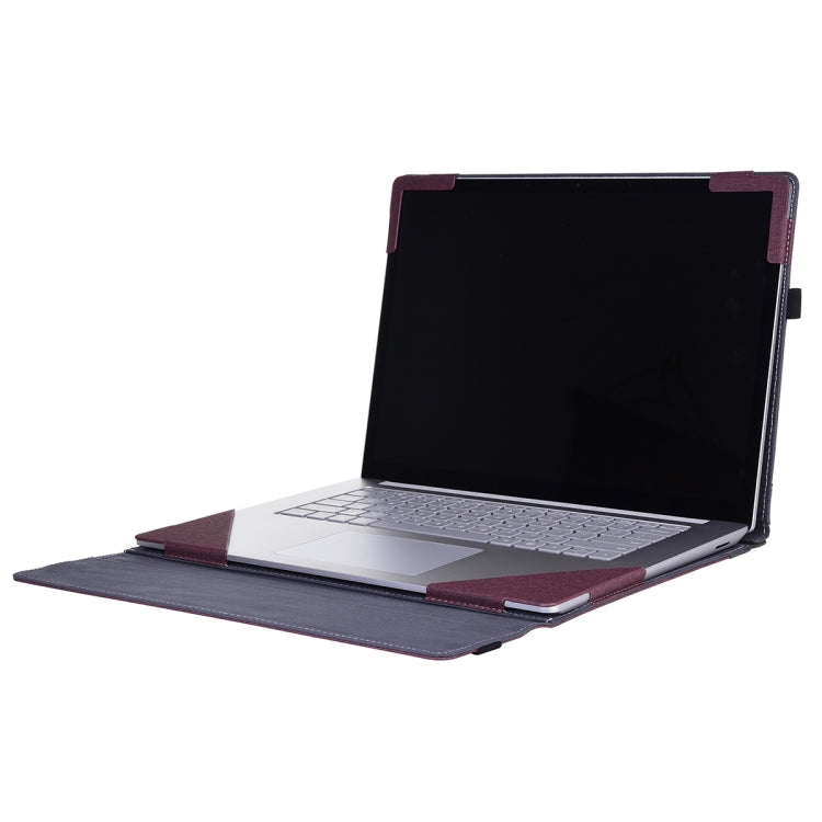 For Lenovo ThinkPad X1 Carbon Gen 9 Cloth Texture Laptop Leather Protective Case(Wine Red) - Other by PMC Jewellery | Online Shopping South Africa | PMC Jewellery | Buy Now Pay Later Mobicred