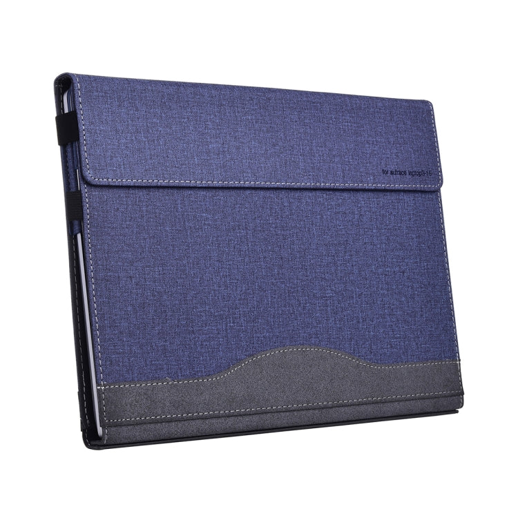 For Lenovo ThinkPad X1 Yoga Gen 4 Cloth Texture Laptop Leather Protective Case(Deep Blue) - Other by PMC Jewellery | Online Shopping South Africa | PMC Jewellery | Buy Now Pay Later Mobicred