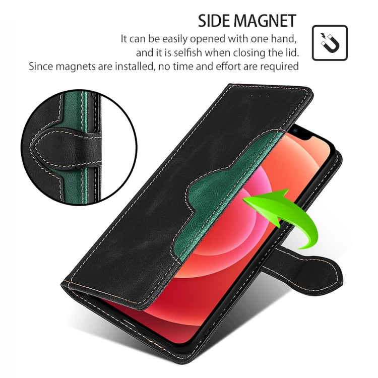 For Motorola Moto G Play 4G 2024 Skin Feel Magnetic Buckle Leather Phone Case(Black) - Motorola Cases by PMC Jewellery | Online Shopping South Africa | PMC Jewellery | Buy Now Pay Later Mobicred