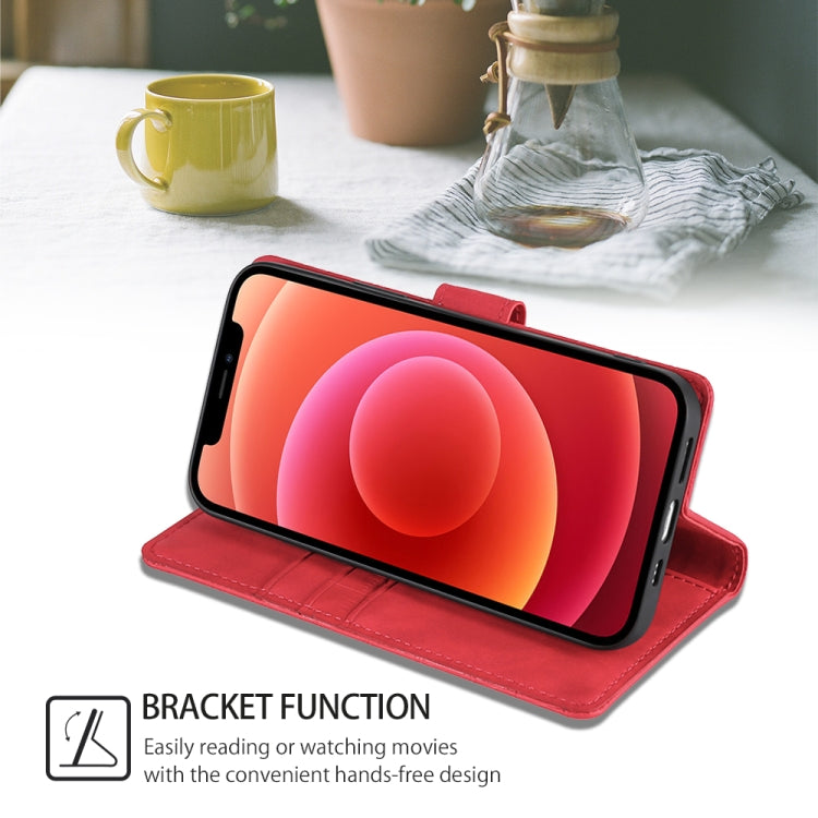 For Motorola Moto G Play 4G 2024 Skin Feel Crocodile Magnetic Clasp Leather Phone Case(Red) - Motorola Cases by PMC Jewellery | Online Shopping South Africa | PMC Jewellery | Buy Now Pay Later Mobicred