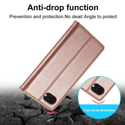 For iPhone SE 2024 LC.IMEEKE Strong Magnetic Leather Phone Case with Holder & Card Slots & Wallet(Rose Gold) - More iPhone Cases by LC.IMEEKE | Online Shopping South Africa | PMC Jewellery | Buy Now Pay Later Mobicred