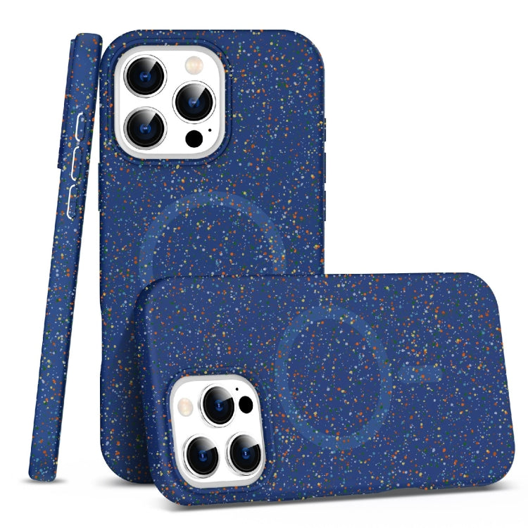 For iPhone 16 Pro Colorful Frosted Magsafe PC Hybrid TPU Phone Case(Blue) - iPhone 16 Pro Cases by PMC TechLife | Online Shopping South Africa | PMC TechLife | Buy Now Pay Later Mobicred