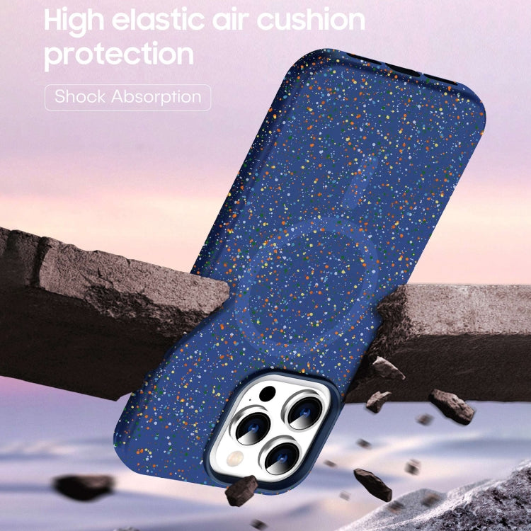 For iPhone 16 Colorful Frosted Magsafe PC Hybrid TPU Phone Case(Blue) - iPhone 16 Cases by PMC Jewellery | Online Shopping South Africa | PMC Jewellery | Buy Now Pay Later Mobicred