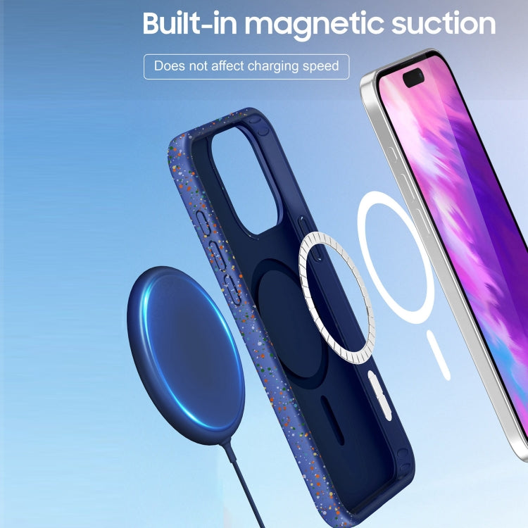 For iPhone 16 Plus Colorful Frosted Magsafe PC Hybrid TPU Phone Case(White) - iPhone 16 Plus Cases by PMC TechLife | Online Shopping South Africa | PMC TechLife | Buy Now Pay Later Mobicred
