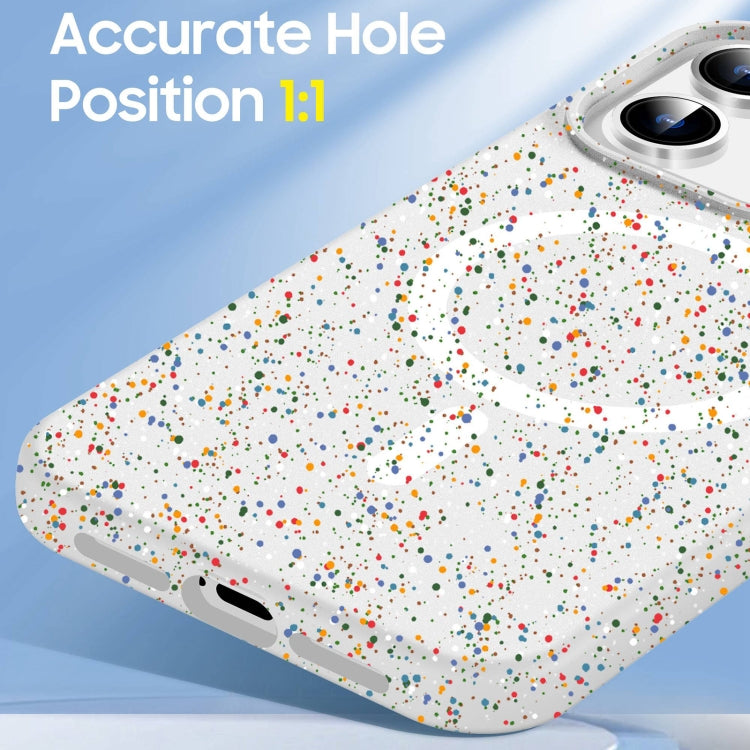 For iPhone 16 Plus Colorful Frosted Magsafe PC Hybrid TPU Phone Case(White) - iPhone 16 Plus Cases by PMC TechLife | Online Shopping South Africa | PMC TechLife | Buy Now Pay Later Mobicred