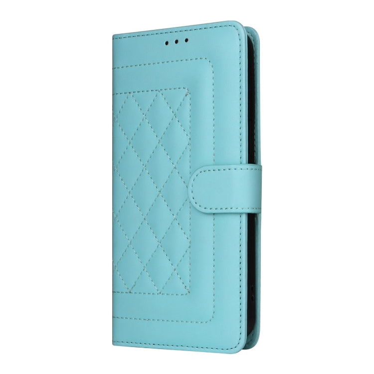 For Google Pixel 9 Pro Diamond Lattice Leather Flip Phone Case(Mint Green) - Google Cases by PMC Jewellery | Online Shopping South Africa | PMC Jewellery | Buy Now Pay Later Mobicred