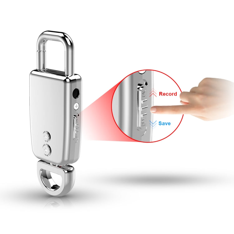 JNN S20 Zinc Alloy Keychain Voice Recorder, Memory:32GB(Black) - free shipping - PMC TechLife - Order now!