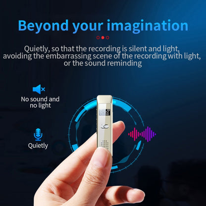 JNN Q7 Mini Portable Voice Recorder with OLED Screen, Memory:4GB(Gold) - Recording Pen by JNN | Online Shopping South Africa | PMC Jewellery | Buy Now Pay Later Mobicred