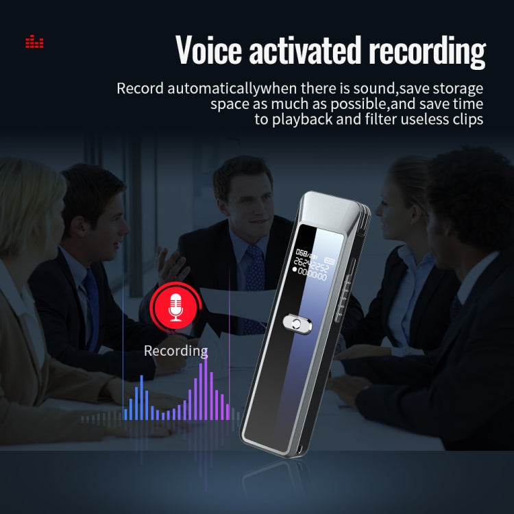 JNN Q7 Mini Portable Voice Recorder with OLED Screen, Memory:8GB(Metal Gray) - Recording Pen by JNN | Online Shopping South Africa | PMC Jewellery | Buy Now Pay Later Mobicred
