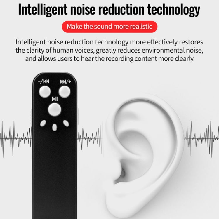 JNN J1 Mini Smart HD Noise Cancelling Voice Recorder, Memory:16GB(Black) - Recording Pen by JNN | Online Shopping South Africa | PMC Jewellery | Buy Now Pay Later Mobicred