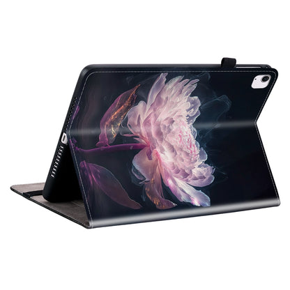 For iPad Air 13 2024 Crystal Texture Painted Leather Smart Tablet Case(Purple Peony) - iPad Air 13 2024 Cases by PMC Jewellery | Online Shopping South Africa | PMC Jewellery | Buy Now Pay Later Mobicred