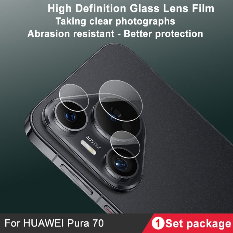 For Huawei Pura 70 IMAK Rear Camera Glass Lens Film, 1 Set Package - For Huawei by imak | Online Shopping South Africa | PMC Jewellery | Buy Now Pay Later Mobicred