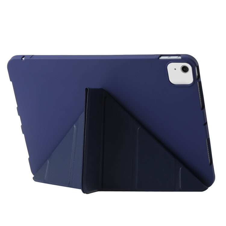 For iPad Air 11 2024 TPU Deformation Flip Leather Tablet Case with Holder(Dark Blue) - iPad Air 11 2024 Cases by PMC Jewellery | Online Shopping South Africa | PMC Jewellery | Buy Now Pay Later Mobicred