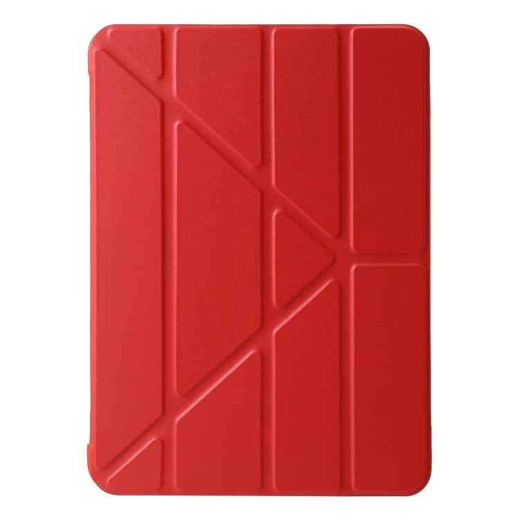 For iPad Air 11 2024 TPU Deformation Flip Leather Tablet Case with Holder(Red) - iPad Air 11 2024 Cases by PMC Jewellery | Online Shopping South Africa | PMC Jewellery | Buy Now Pay Later Mobicred