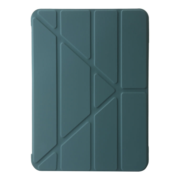 For iPad Pro 11 2024 TPU Deformation Flip Leather Tablet Case with Holder(Dark Green) - iPad Pro 11 2024 Cases by PMC Jewellery | Online Shopping South Africa | PMC Jewellery | Buy Now Pay Later Mobicred