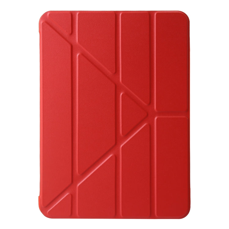 For iPad Pro 11 2024 TPU Deformation Flip Leather Tablet Case with Holder(Red) - iPad Pro 11 2024 Cases by PMC Jewellery | Online Shopping South Africa | PMC Jewellery | Buy Now Pay Later Mobicred