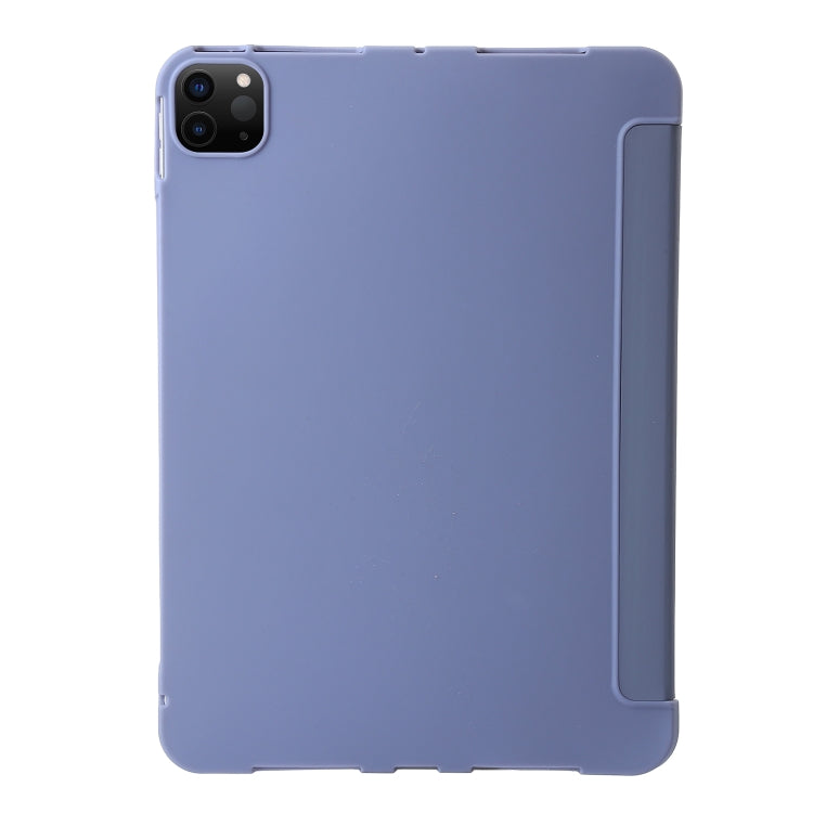 For iPad Pro 11 2024 TPU Deformation Flip Leather Tablet Case with Holder(Purple) - free shipping - PMC TechLife - Order now!