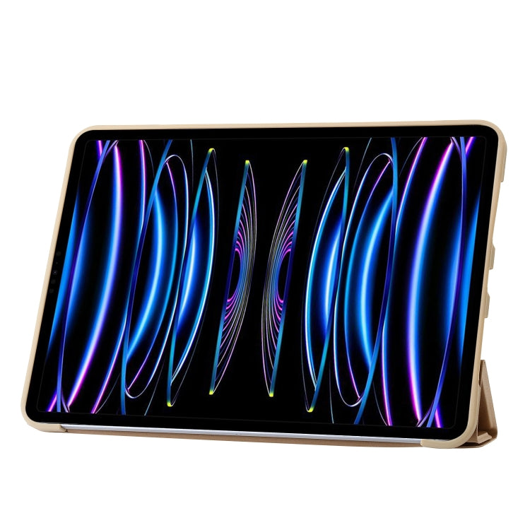 For iPad Pro 13 2024 TPU Deformation Flip Leather Tablet Case with Holder(Gold) - iPad Pro 13 2024 Cases by PMC Jewellery | Online Shopping South Africa | PMC Jewellery | Buy Now Pay Later Mobicred