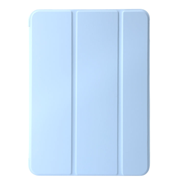 For iPad Air 13 2024 Three-fold Holder Flip Tablet Leather Case(Sky Blue) - iPad Air 13 2024 Cases by PMC Jewellery | Online Shopping South Africa | PMC Jewellery | Buy Now Pay Later Mobicred