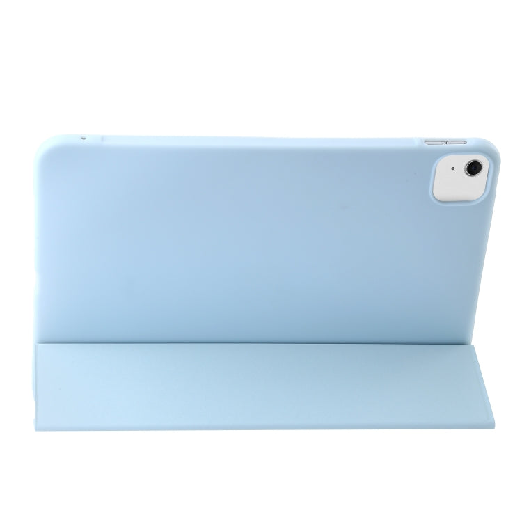 For iPad Air 13 2024 Three-fold Holder Flip Tablet Leather Case(Sky Blue) - iPad Air 13 2024 Cases by PMC Jewellery | Online Shopping South Africa | PMC Jewellery | Buy Now Pay Later Mobicred