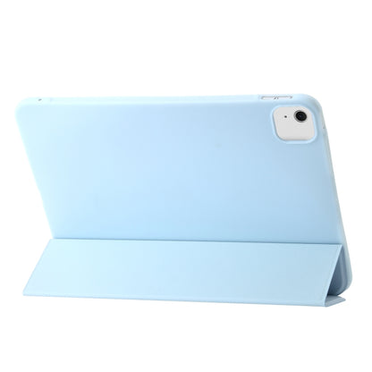 For iPad Air 13 2024 Three-fold Holder Flip Tablet Leather Case(Sky Blue) - iPad Air 13 2024 Cases by PMC Jewellery | Online Shopping South Africa | PMC Jewellery | Buy Now Pay Later Mobicred