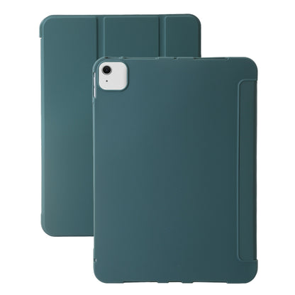 For iPad Air 13 2024 Three-fold Holder Flip Tablet Leather Case(Dark Green) - iPad Air 13 2024 Cases by PMC Jewellery | Online Shopping South Africa | PMC Jewellery | Buy Now Pay Later Mobicred