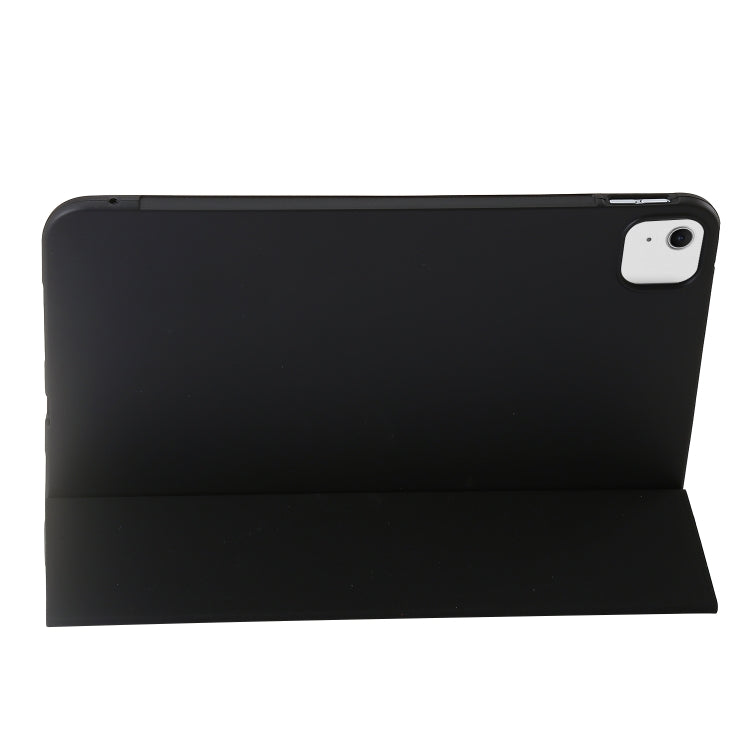 For iPad Air 13 2024 Three-fold Holder Flip Tablet Leather Case(Black) - iPad Air 13 2024 Cases by PMC Jewellery | Online Shopping South Africa | PMC Jewellery | Buy Now Pay Later Mobicred