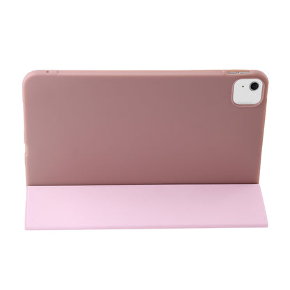 For iPad Air 11 2024 Three-fold Holder Flip Tablet Leather Case(Rose Gold) - iPad Air 11 2024 Cases by PMC Jewellery | Online Shopping South Africa | PMC Jewellery | Buy Now Pay Later Mobicred